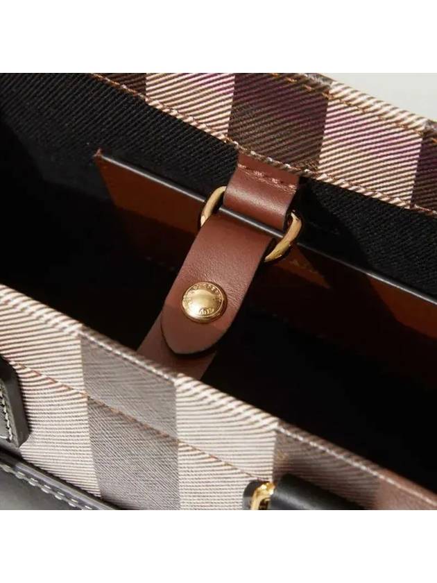 Tartan Check Freya Mini Tote Bag Brown - BURBERRY - BALAAN 6