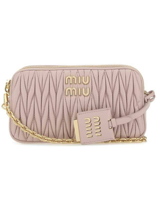 Materasse Nappa Leather Mini Bag Water Lily Pink - MIU MIU - BALAAN.