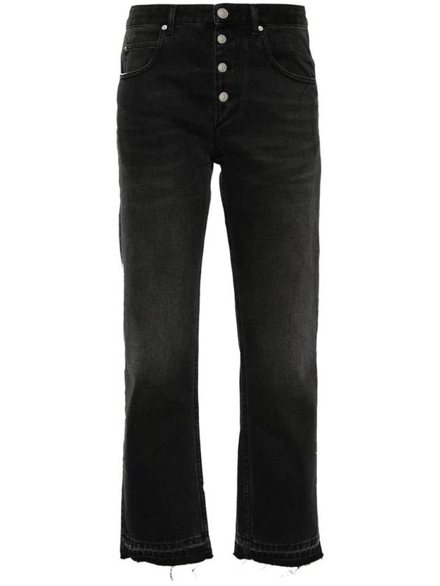 Denim Straight Pants PA0271FAB1H04I 02FK Black - ISABEL MARANT - BALAAN 2