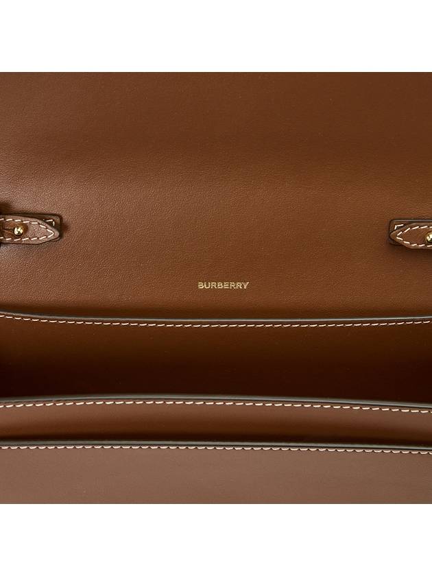 Buberry Mini Horseferry Print Canvas Leather Note Crossbody Bag Natural Tan - BURBERRY - BALAAN 7