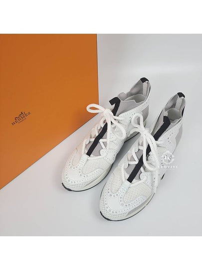 ACTION Action High Top Sneakers Sneakers Gray White 37 H201103Z - HERMES - BALAAN 2