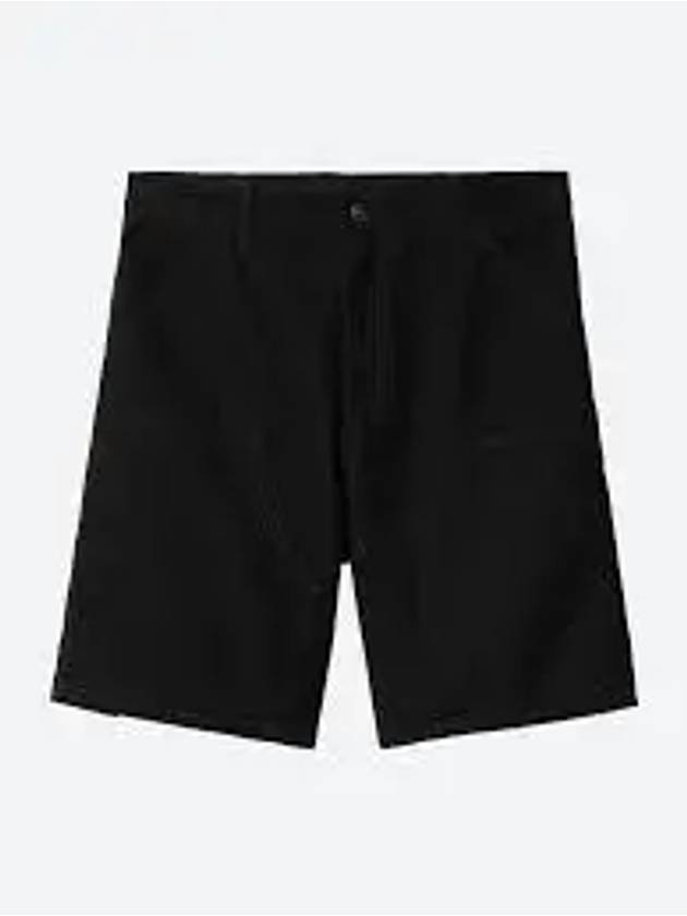 Double Knee Shorts Black - CARHARTT WIP - BALAAN 2