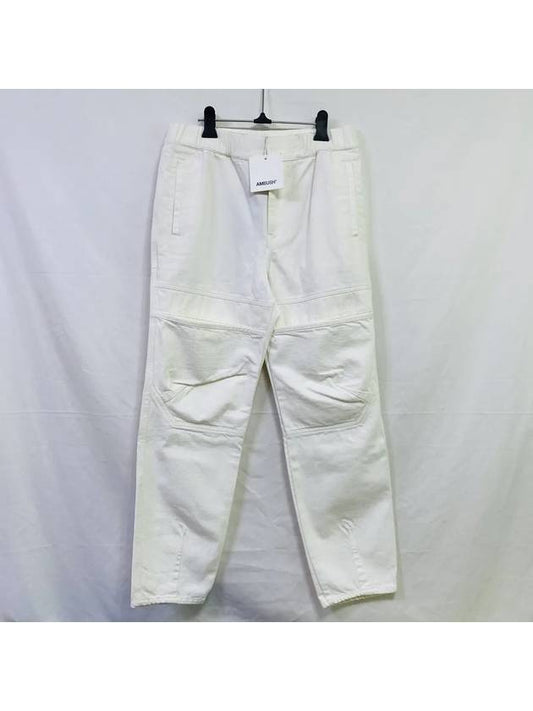 Embush Men's White Front Pocket Taped Denim Jeans 12111805 - AMBUSH - BALAAN 2
