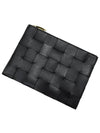 Cassette Intrecciato Medium Clutch Bag Black - BOTTEGA VENETA - BALAAN 5