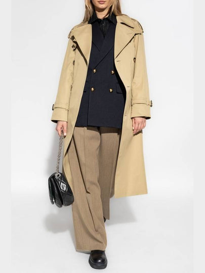 Burberry Cotton Trench Coat, Women's, Beige - BURBERRY - BALAAN 2