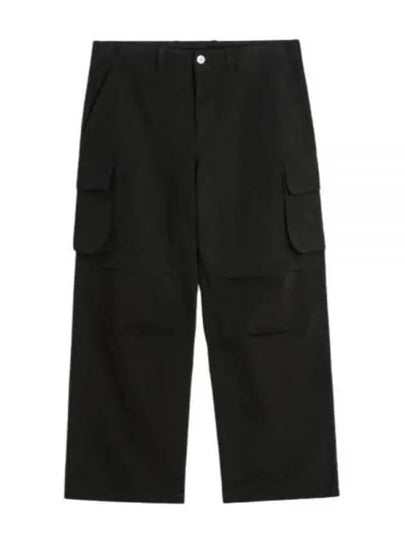 Mount Cotton Canvas Cargo Straight Pants Black - OUR LEGACY - BALAAN 2