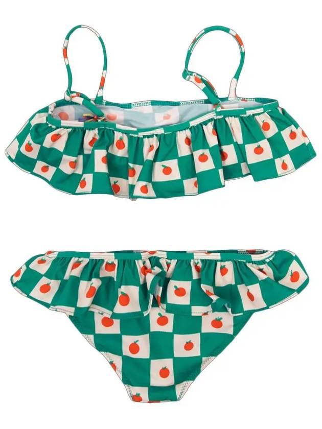 Kids Tomato Two Piece Swim Set Green 124AC146 110 - BOBO CHOSES - BALAAN 3