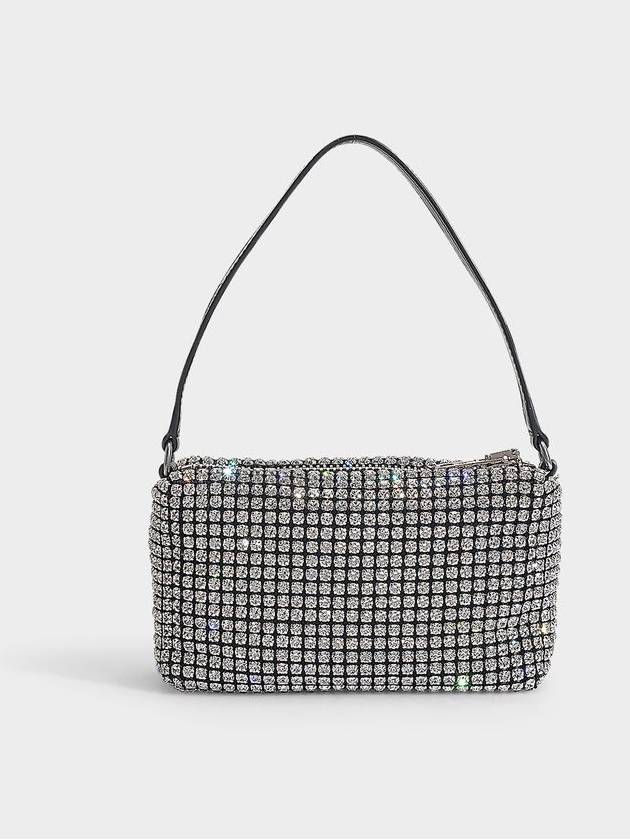 Heiress Crystal Mesh Pouch Bag Black White - ALEXANDER WANG - BALAAN 4