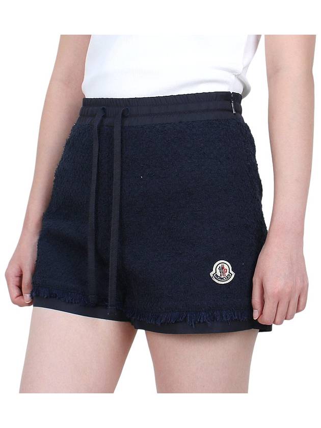 patch logo tweed short pants 2B00007 597NZ 778 - MONCLER - BALAAN 4