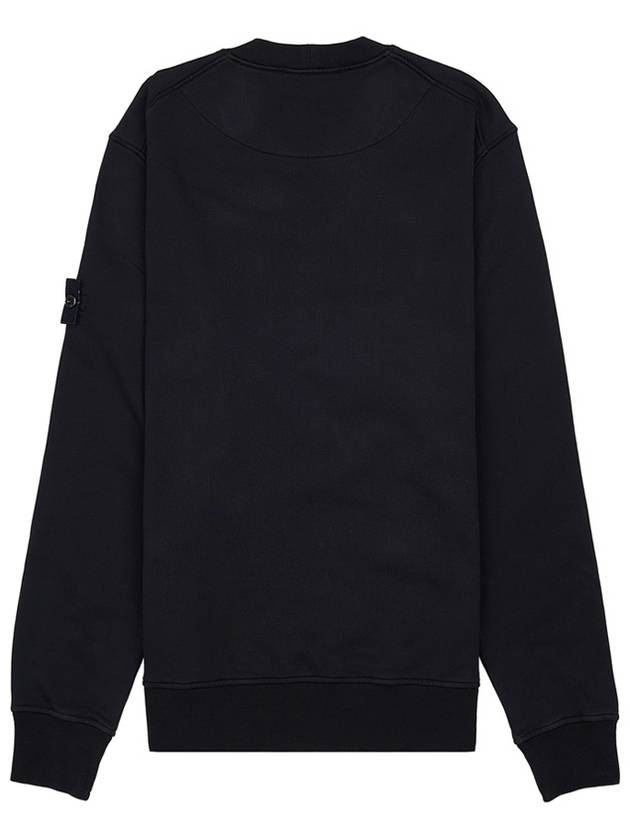 Wappen Patch Garment Dyed Sweatshirt Black - STONE ISLAND - BALAAN 3