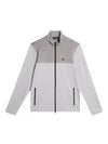 Banks Mid Layer Zip-Up Jacket Light Grey Melange - J.LINDEBERG - BALAAN 2