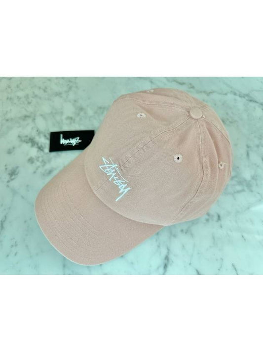 Stock Low Pro Ball Cap Blush Pink - STUSSY - BALAAN 2