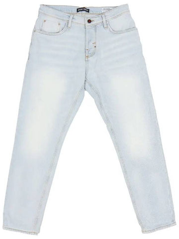 Slim fit light blue cropped denim pants JN124 - IKALOOOK - BALAAN 1