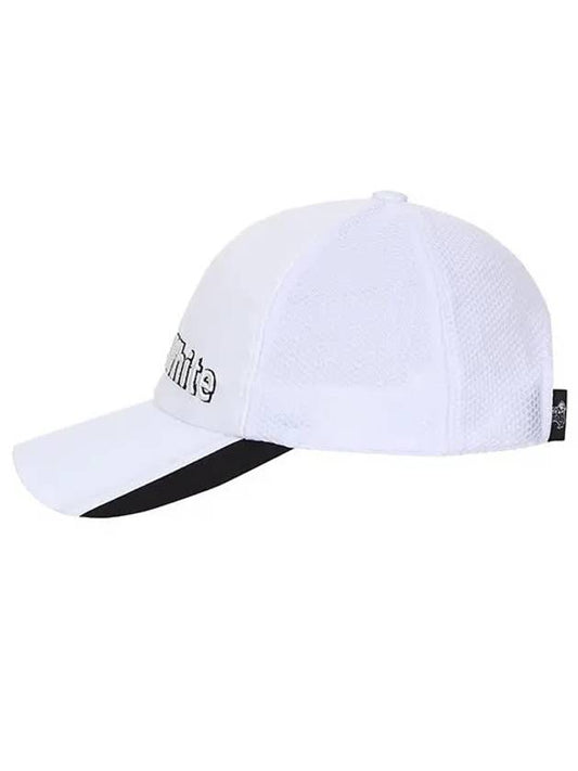 logo volume embroidery ball cap 8423GZSPWHITE - BLACK&WHITE - BALAAN 2