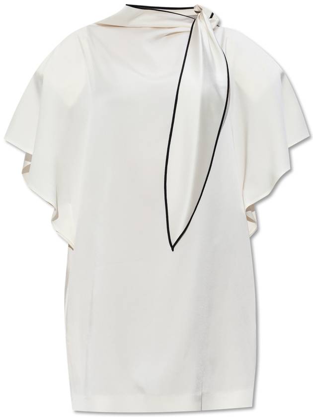 Stella McCartney Dress With Pockets, Women's, White - STELLA MCCARTNEY - BALAAN 1