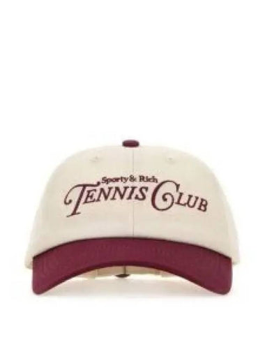 Rizzoli Tennis Hat Off White Merlot ACAW2329OF 1342534 - SPORTY & RICH - BALAAN 1