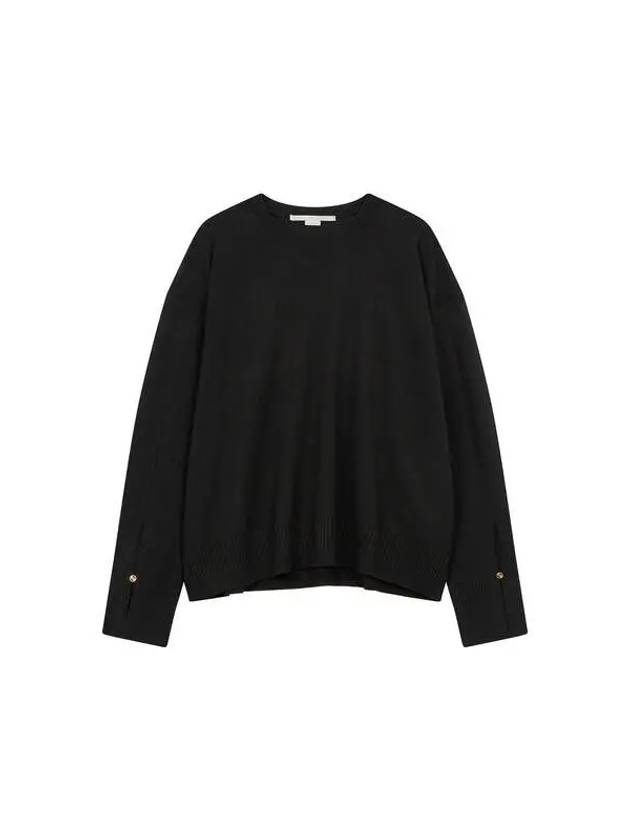 Merino wool wide knit black 271386 - STELLA MCCARTNEY - BALAAN 1