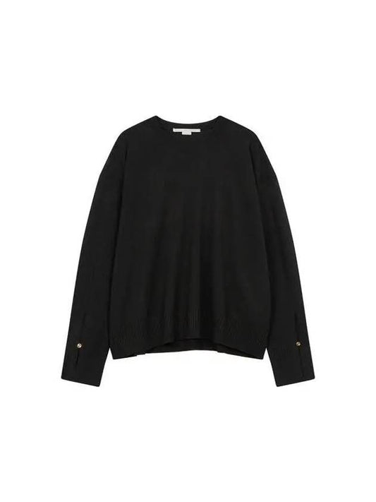 Merino wool wide knit black 271386 - STELLA MCCARTNEY - BALAAN 1