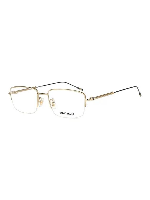 Semi-Rimless Metal Eyeglasses Gold - MONTBLANC - BALAAN 2