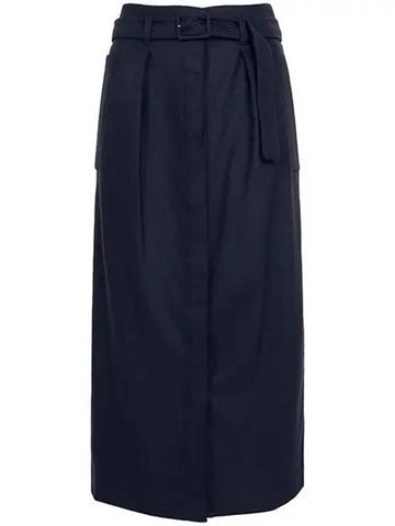 Navy Romina Wool Skirt 027 1209167 - MAX MARA - BALAAN 1