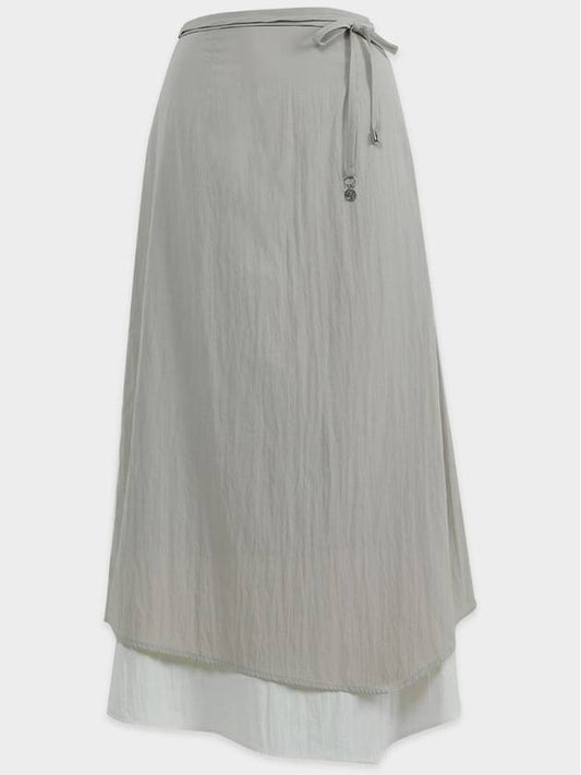 Bigail unbalanced strap long A line skirt - MICANE - BALAAN 1