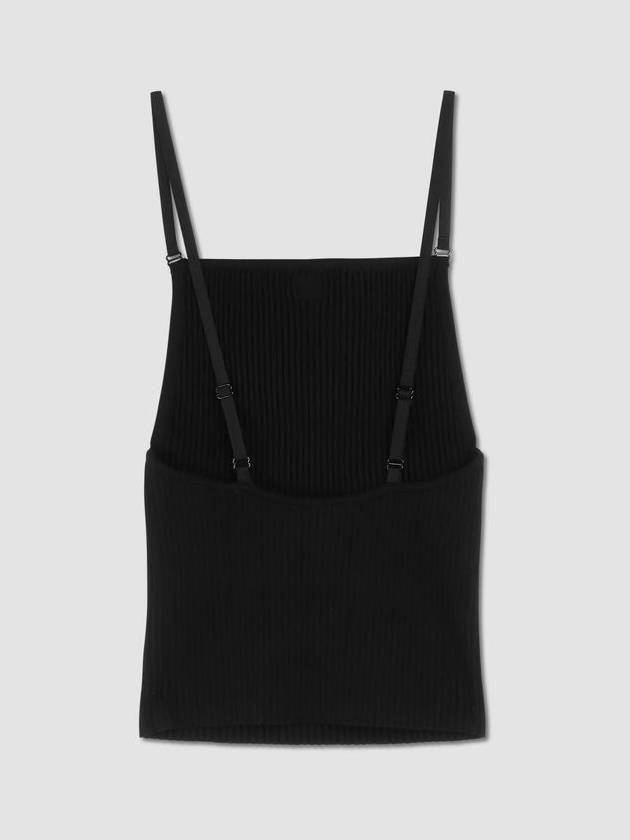 Logo Rib Sleeveless Black - COURREGES - BALAAN 3