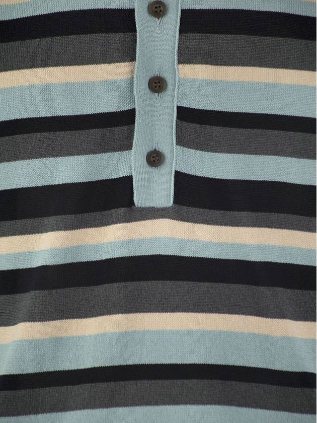 Striped PK shirt gray light blue - PT TORINO - BALAAN 5