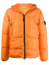 Men's Crinkle Reps Hooded Down Padding Orange - STONE ISLAND - BALAAN 2