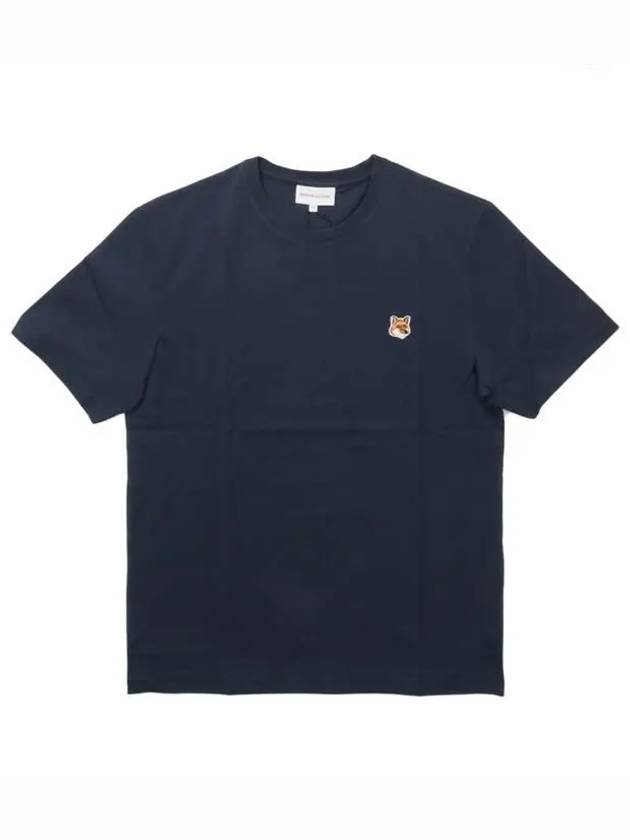 Fox Head Patch Classic Short Sleeve T-Shirt Ink Blue - MAISON KITSUNE - BALAAN 2