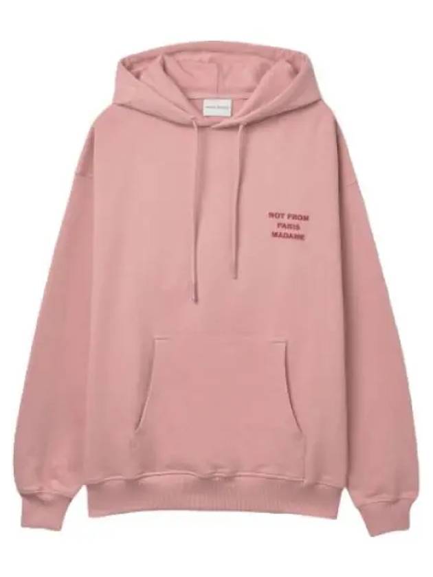 Droldmonsieur Le Hoodie Slogan Pink Hooded Sweatshirt - DROLE DE MONSIEUR - BALAAN 1