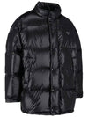 Triangle Logo Nylon Padded Jacket Black - PRADA - BALAAN 4