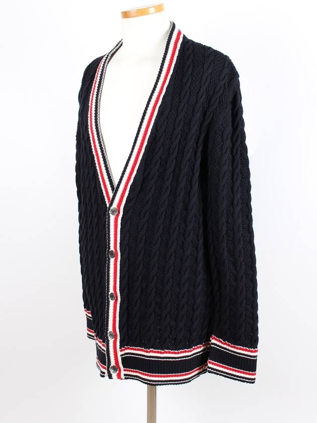 cable cardigan - THOM BROWNE - BALAAN 2