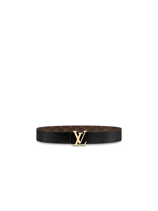 LV Initiales 40Mm Reversible Leather Belt Black - LOUIS VUITTON - BALAAN 1