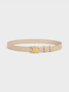 Triomphe Taurillon Medium Leather Belt Nude - CELINE - BALAAN 3