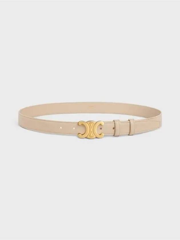 Triomphe Taurillon Medium Leather Belt Nude - CELINE - BALAAN 3