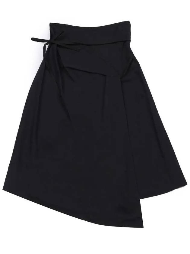 Wrap Asymmetric Tie A-line Skirt Navy - LEMAIRE - BALAAN 7