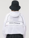 Hooded Zip-up Anorak White Windbreaker DO3212WB01 - DOYOUKNOWMC GOLF WEAR - BALAAN 4