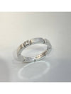 White Gold 1P Diamond Maiyong Panda Wedding Ring 52 - CARTIER - BALAAN 5