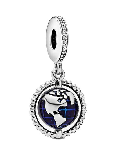 Spinning Globe Pendant Charm Silver - PANDORA - BALAAN 1