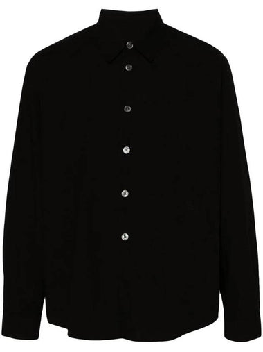 Beyond Liquid Poplin Long Sleeve Shirt Black - OUR LEGACY - BALAAN 1