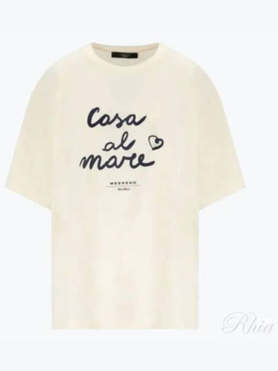 Women's Xanadu Short Sleeve T-Shirt Cream - MAX MARA - BALAAN 2