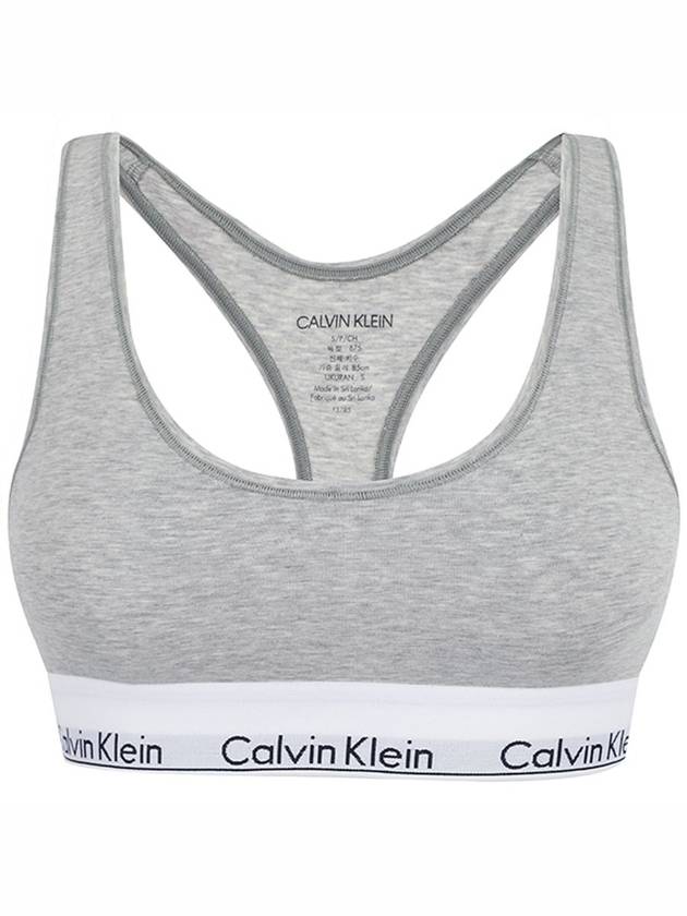 Modern Cotton Bra Grey - CALVIN KLEIN - BALAAN 1