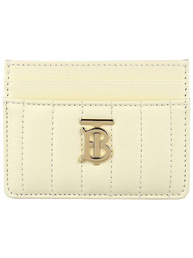 Lola Quilting Leather Card Wallet Cool Lemon - BURBERRY - BALAAN 1