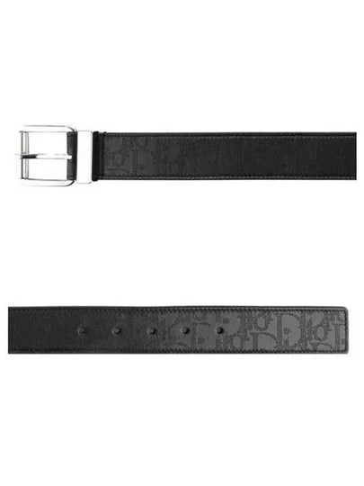 Oblique Galaxy Leather Belt Black - DIOR - BALAAN 2