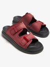 Hybrid Debossed Logo Slippers Red - ALEXANDER MCQUEEN - BALAAN 3