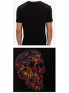 Skull Skull Printing Short Sleeve T-Shirt Black - ALEXANDER MCQUEEN - BALAAN 6