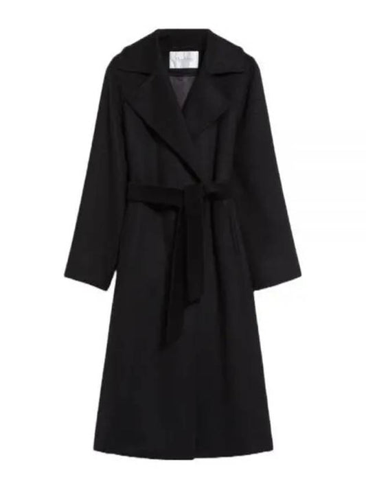 Manuela Icon Cashmere Single Coat Black - MAX MARA - BALAAN 2