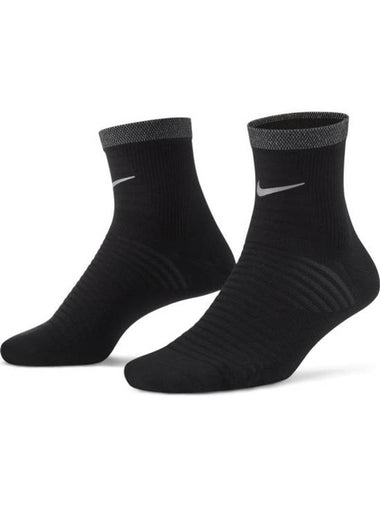 Spark Lightweight Running Ankle Socks Black - NIKE - BALAAN 1