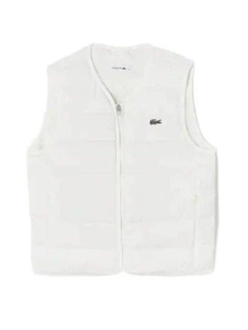 Women's Light Down Vest Offwhite - LACOSTE - BALAAN 1