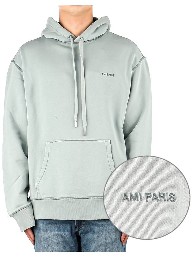 Fade Out Hoodie Aquamarine - AMI - BALAAN 2